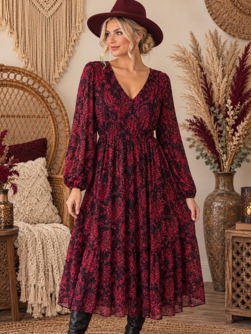 Torrid Red Paisley Dress size 3x new with tags